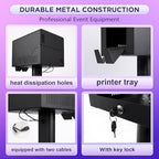 RDYMONKEY Photo Booth Printer Stand Heavy Duty Metal Printer Station Setup for DNP DS620 RX1HS QW410 HiTi P525L Professional Photobooth Printer Holder for Wedding Party Event - Image 6
