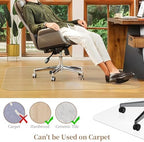 48" X 48" PVC Clear Desk Chair Mat for Hard Floors - Image 4