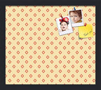 PinPix 16x14 inch Cork Bulletin Board. This Decorative Framed Pin Board Comes with Diamonds in Red and Yellow Design and Satin Black. Ideal for Home, Office Decor or School (PinPix-333) by PinPixBulletinBoards