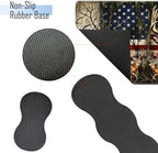TGFEWYTJYJ Extended Gaming Mouse Pad,Memory Foam Ergonomic Keyboard Mouse Wrist Rest Support Set,Large Desk Mat with Stitched Edges,Non-Slip Base Mousepad Home Office,Camo Deer American Flag - Image 3
