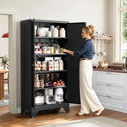 Yizosh Metal Pantry Storage Cabinet Kitchen Cabinet Kitchen Pantry - Image 2