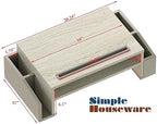 Simple Houseware Desk Monitor Stand Riser w/ Adjustable Tray, Maple - Image 4