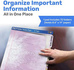 Find It File Folder Notepad, 72-Ct 3rd-Cut Tab Organizer Folders, Tie-Dye - Image 2
