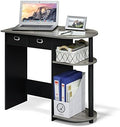 Furinno GO GREEN Desk, 31.5" Wide Gaming Desk with 2 Side Shelves and Storage Bins, Computer Desk, Office Desk for Home Office, Study Room, Dorm, Bedroom, French Oak by Furinno-FitsYourSpaceFitsYourBudget
