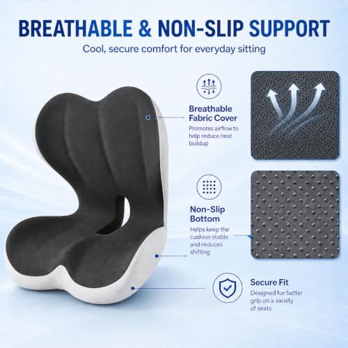 Susbie Car Seat Cushion with Lumbar Support Pillow,Office Chair Cushion - Image 6