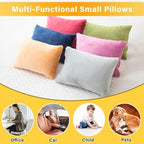 1 MIDDLE ONE 2 Pack Small Pillow, Memory Foam Mini Pillow 11 X 7 Inches for Travel, Sleeping, Nap and Neck, Knee, Lumbar Support, Tiny Cushion for Pet, Dogs (Purple) - Image 5