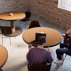 MAIDERN 42 Inch Round Cork & Leather Table Pad Protector, Cuttable Size (36-42 Inch), Trimmable Dining Table Mat, Heat Resistant/Non-Slip Table Cover for Kitchen, Office, or Restauran (Brown) - Image 5