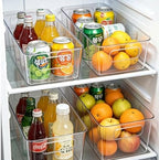SPACELEAD 8 Pack Clear Plastic Storage Bins for Home Organization - Image 6