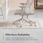 Anji Mountain 48" x 36" Rug'd Office Chair Mat for Carpet & Hardwood Floor - Image 5
