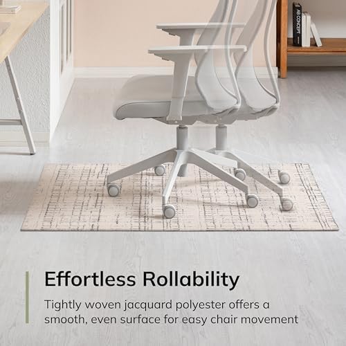 Anji Mountain 48" x 36" Rug'd Office Chair Mat for Carpet & Hardwood Floor - Image 5