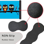 Keyboard Wrist Rest and Mouse Pad with Wrist Support Set Ergonomic Coaster,Memory Foam,Easy Typing Pain Relief,Large XL Desk Mat 31.5"x 11.8",Cute Owls on a Branch - Image 3