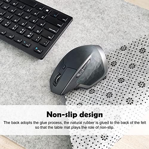 DAWNTREES Extra Large Felt Desk Mat,55''x23.6'' Non-Slip Desktop Protector - Image 3