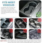Car Tray & Car Desk for Laptop, 360° Rotating Wood Cup Holder Table, Steering Wheel Tray, Car Accessories for Women & Men,Compatible with Tesla Model Y/3/S, Ford F150/Explorer/Maverick & Most Vehicles - Image 2