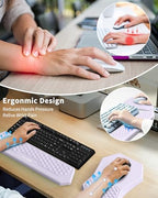 Ergonomic Mouse Pad with Wrist Rest & Keyboard Wrist Rest Support Set - Image 2