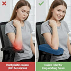 Smiry Memory Foam Office Chair Armrest Pads, Non-Slip Armrest Cushion - Image 5