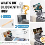 Couch Cup Holder - 3 in 1 Couch Arm Table Tray with 360° Rotating Cup Holder for Couch,Anti-Slip Arm Chair Rest Table for Large Wide Sofa Armrest, Foldable Side Table for Drinks Snacks - Image 4
