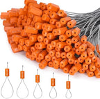 Nuogo 200 Pcs Orange Steel Security Cable Seals by Nuogo