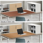 MAIDERN 43.3”x 19.6” Leather Desk Mat, Large Desk Pad, Cork & Leather Large Mouse pad for Desk, Waterproof Computer Desk Mat for Gaming Home Office (Brown) - Image 5