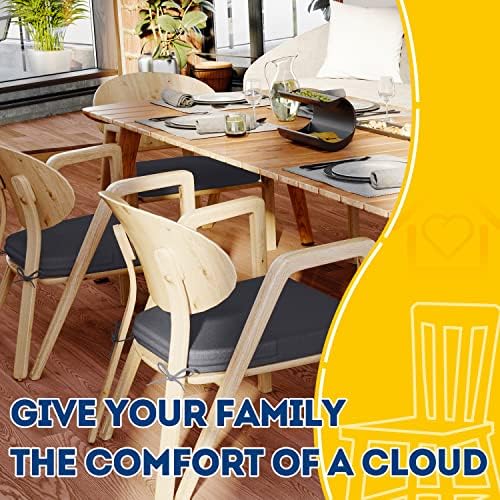AAAAAcessories Chair Cushions for Dining Chairs, 17 x 16 x 2 in, Set of 2 - Image 6