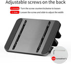 Aluminum Alloy Double Slot Storage Port Vertical Laptop Stand，laptop stand for desk，adjustable laptop stand，Applicable to all MacBook models - Image 4