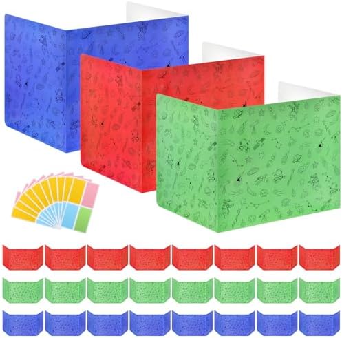 24-Pack Desk Dividers for Students, Space Cardboard Privacy Boards for Student, Privacy Shield Folder Boards, Classroom Divider Shield for School Teachers Home by Ubenic