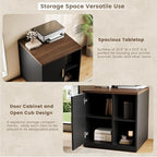 ModernMate Printer Stand with Door, Open Adjustable Shelves - Image 2