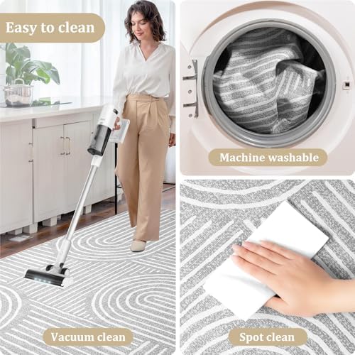 Office Chair Mat for Hardwood Floor, 72"x48" Easy Glide Computer Desk Mat Protector for Rolling Chair Under Desk Rug Nonslip Backing, Machine Wash, (Modern) - Image 6