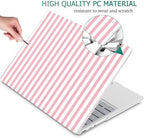 Case for Surface Laptop 5/4/3 13.5", Pink & White Stripes - Image 4