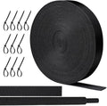 Oleitodh 66 ft 3/8 in 2:1 Heat Shrink Braided Sleeving, Black by Oleitodh