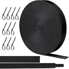 Oleitodh 66 ft 3/8 in 2:1 Heat Shrink Braided Sleeving, Black by Oleitodh