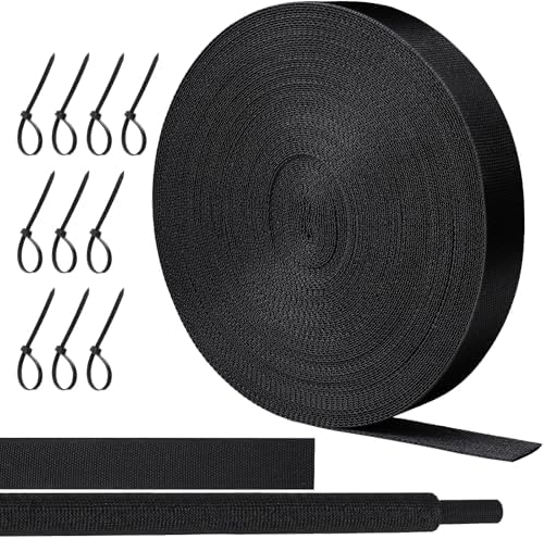Oleitodh 66 ft 3/8 in 2:1 Heat Shrink Braided Sleeving, Black by Oleitodh