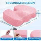 TushGuard Seat Cushion, Memory Foam Office Chair Cushion - Pink, X-Large - Image 2