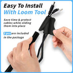 Oleitodh 1" 3/4" 1/2" 3/8" 1/4" OD Split Loom Tubing, 20ft Each, 5 Sizes - Image 5