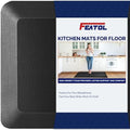FEATOL Anti Fatigue Mat for Standing Desk & Kitchen Floor, 9/10 Extra Thick by FEATOL