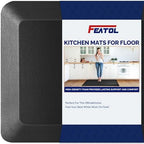 FEATOL Anti Fatigue Mat for Standing Desk & Kitchen Floor, 9/10 Extra Thick by FEATOL