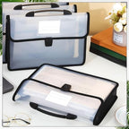 Colarr 15 Pack Plastic Expanding File Folders with Handles, Black, Black - Image 4