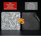Tempered Glass Gaming Mousepad, 16x20 inch Mountains White Tempered Glass Mousepad, Professional Esport MousePads, Durable Mouse Mat, Smooth Surface - Image 5