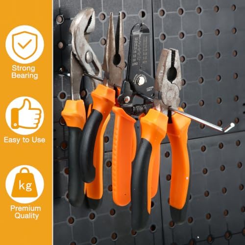 Funrous 100 Pack Hooks for Pegboard Stainless Steel Garage, 10 Inch - Image 3