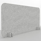 Escape 16" Freestanding Desk Divider | Eco-Friendly Acoustic Privacy Screen | Noise Reducing Desk Partition | 35" Wide | Red - Image 2
