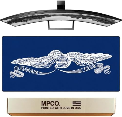 MPCO. Out of Many, One Gaming Desk Pad, 36" x 17" Duraglyde Fabric Desk Mat by TheMousepadCompany