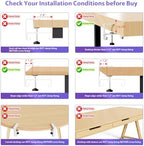 Univivi No Drill Under Desk Cable Management Tray, 48 inch Cable Management - Image 5