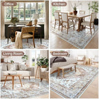 Anidaroel Home Office Chair Mat for Hardwood Floor, 8x10 Under Desk Rug for Rolling Chair, Desk Mat for Chair, Gaming Chair Mat, Anti-Slip Backing Large Floor Protector Rug for Home Office - Image 7
