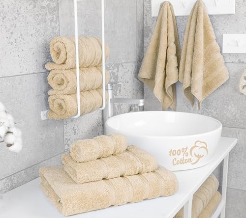 American Soft Linen 100% Cotton Luxury Turkish Towels, 6 Piece Towel Set - Image 2