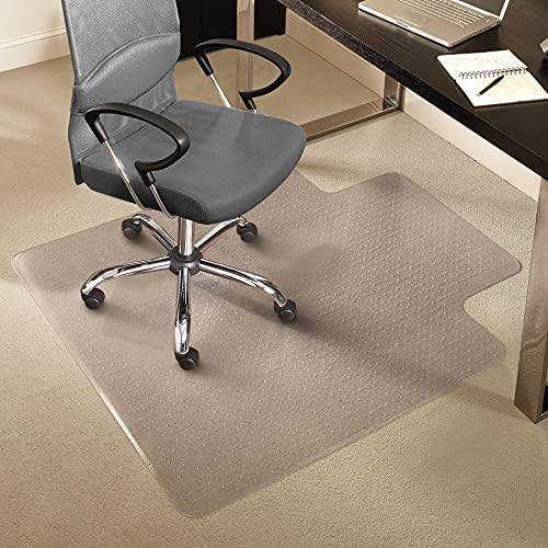 Staples Office Chair Mat, Clear, 45x53 Inch, Medium-Pile Carpet, with Lip - Image 3