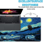 Keyboard Wrist Rest and Mouse Pad Set,31.5x11.8 Inches Desk Mat,Waterproof Non-Slip Ergonomic Wrist Support for Pain Relief,Extended Desk Protector for Office Home Gaming,Starry Night Sky Art - Image 6