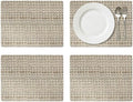 Pimpernel Pure Collection Placemats, Set of 4 – (15.7" x 11.7") Cork-Backed Table Mats with Woven Artwork, Heat & Stain Resistant Lacquered Finish, Decorative Dining Mats & Surface Protectors by Pimpernel