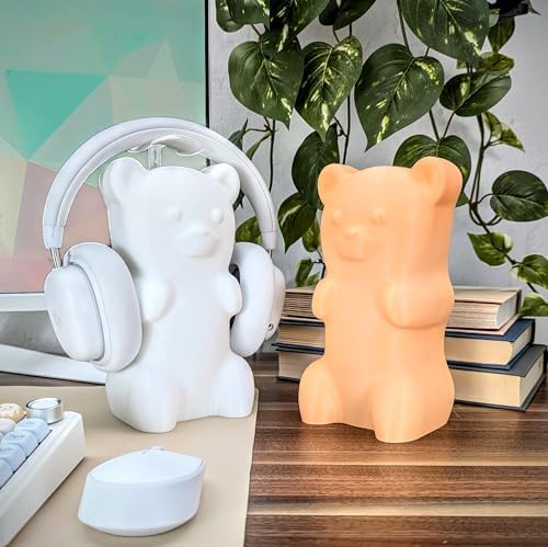 Gummy Bear Headphone Stand Hanger - Cute Headset Holder - Kawaii Desk Accessories - Compatible with Most Headphones (Pastel Green) - Image 6