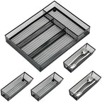Neudeco Drawer Organizer Set, Black Mesh, 5 Pack by Neudeco