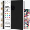 GoGirl Budget Planner & Monthly Bill Organizer with Pockets, Black by GoGirlPlanner