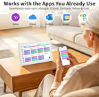 Digital Calendar, 15.6" HD Touchscreen Family Calendar Organizer, Smart Family Planner with Chore Chart, Meal Planner, To-Do List & Digital Photo Frame, White - Image 3